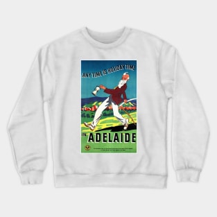 Vintage Travel Poster Australia Adelaide Crewneck Sweatshirt